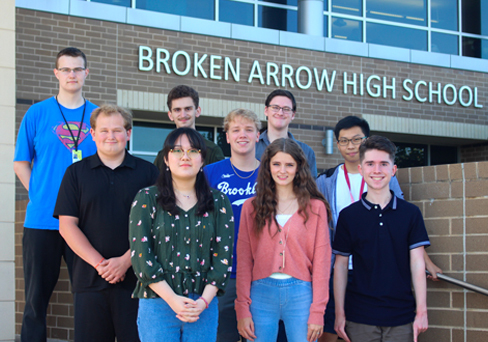 Back row – Beau Aafedt, Ethan Anderson, Alexander Kirby
Middle row – Tristen McCarter, Kyle Bergwall, Daniel Oh
Front row – Grace Lee, Lydia McNally, Evan Kamriguel
