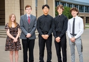 Group picture of National Merit Semifinalists.